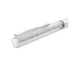 Penna a sfera Crystalline Laccato bianco, cromato