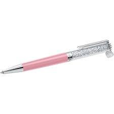 Penna a sfera Crystalline Heart rosa