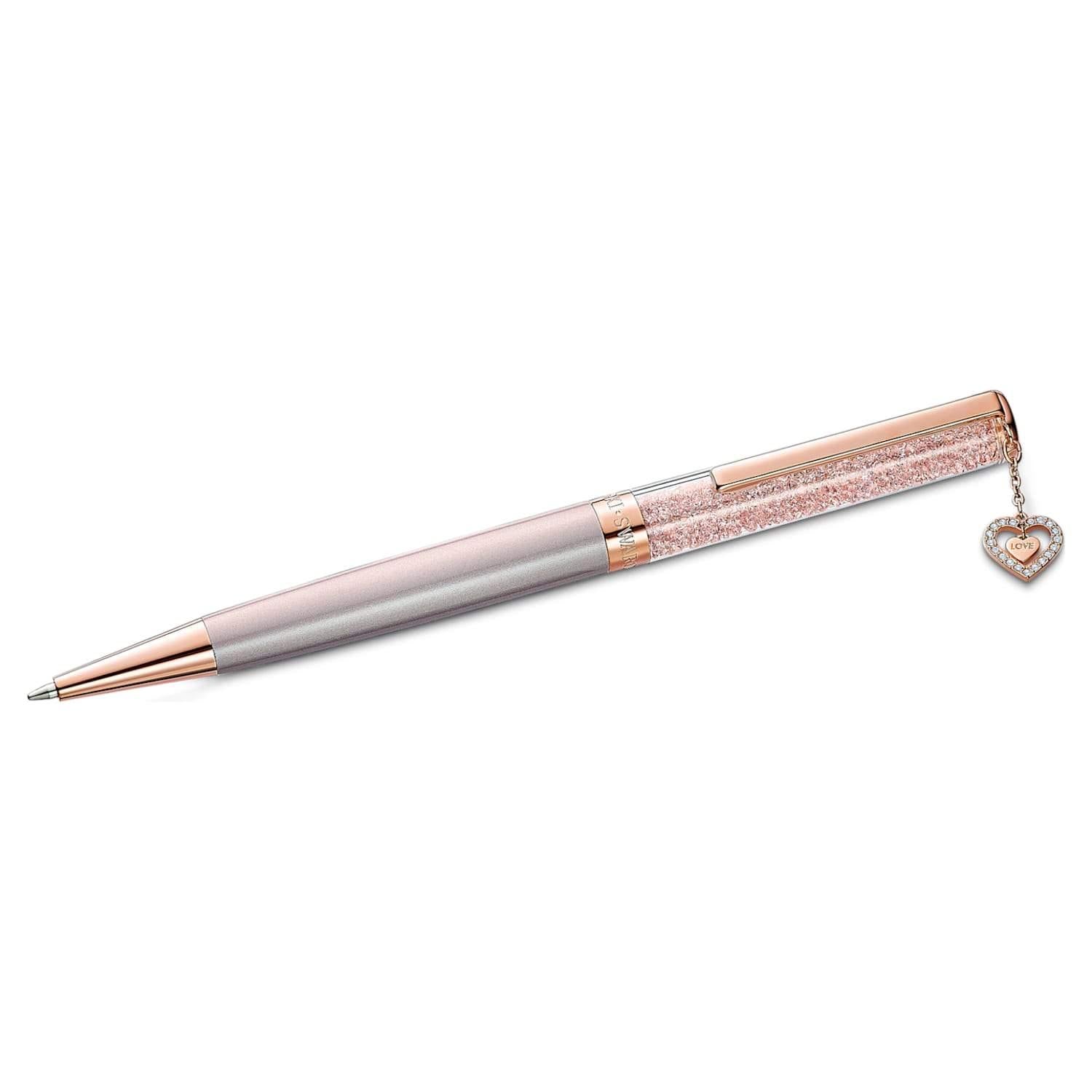 Penna a sfera Crystalline rosa, placcato color oro rosa