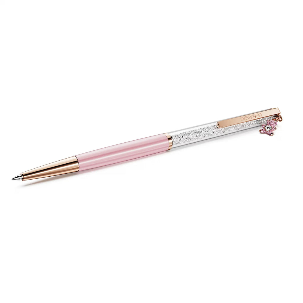 Penna a Sfera Swarovski Crystalline Orsetto – Rosa e Oro Rosa - PENNE