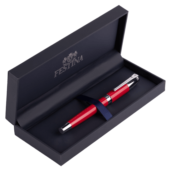 Penna Festina Rossa a Sfera con Piuma