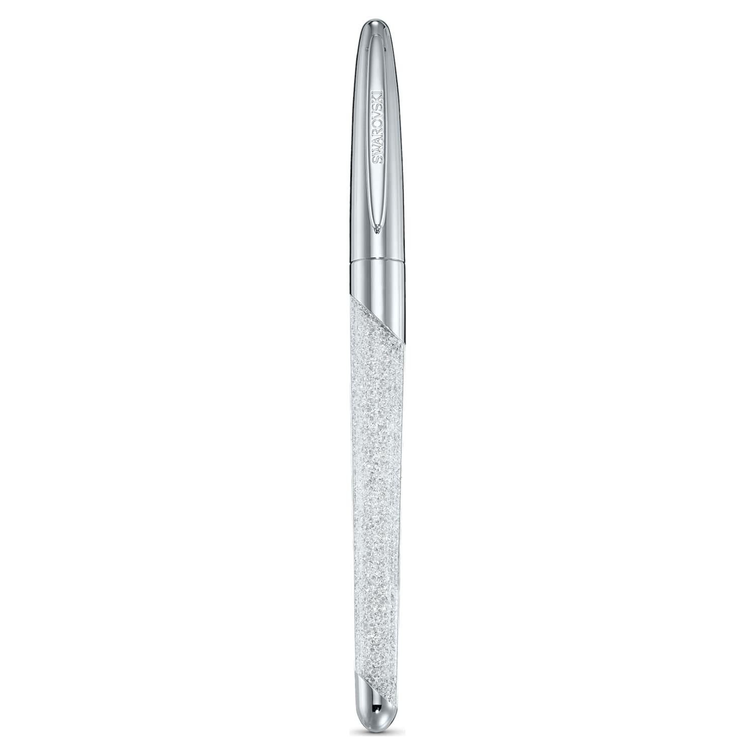 Penna Roller Crystalline Nova bianco, cromato