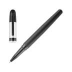 Penna Rollerball Edizione Classica Nera con Finitura Argentata