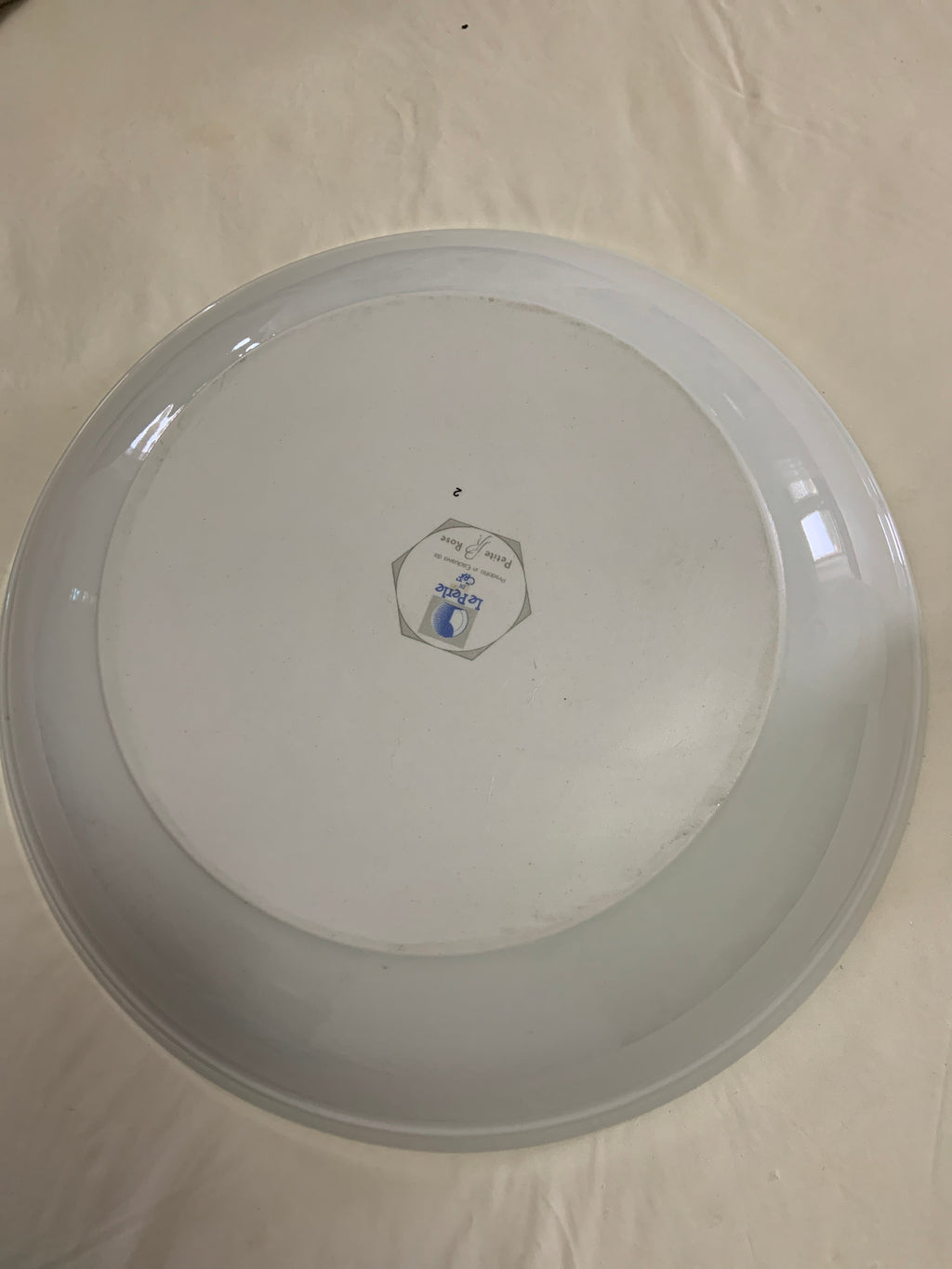 PIATTO IN PORCELLANA DECORATO ’ LE PERLE’ - ARTICOLI PER LA CASA