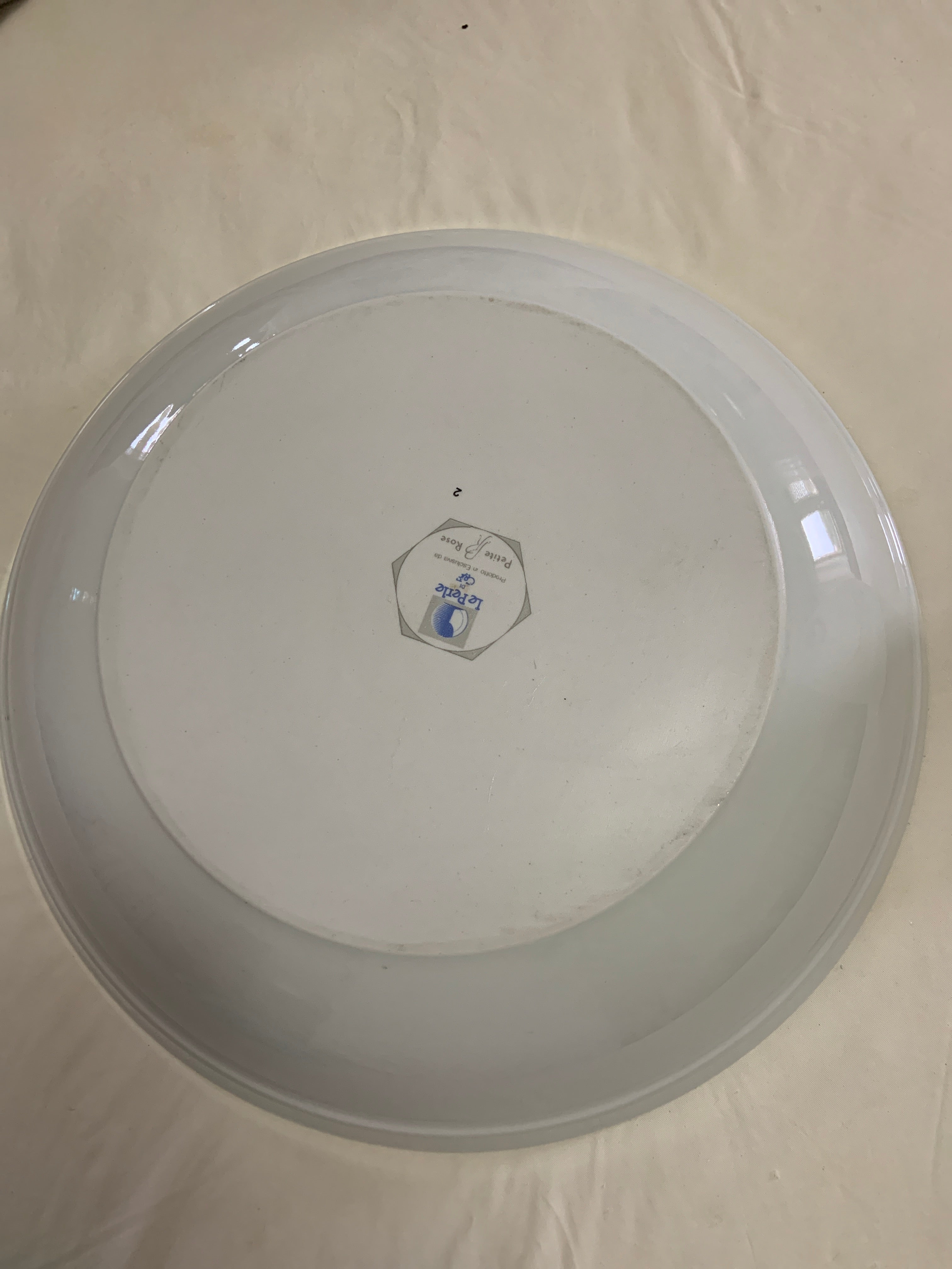 PIATTO IN PORCELLANA DECORATO ’ LE PERLE’ - ARTICOLI PER LA CASA