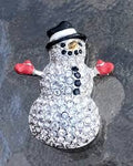 PIN *SNOWMAN* SWAROVSKI - PUPAZZO DI NEVE - SPILLE