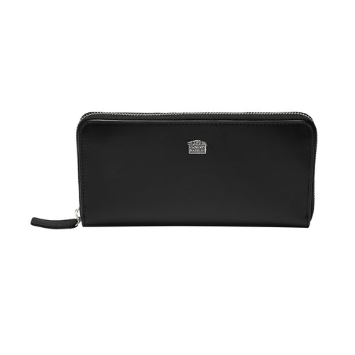Portafoglio Zip Grande in Pelle Liscia - PELLETTERIA