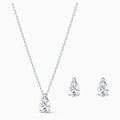 SET ATTRACT PEAR, BIANCO, PLACCATO RODIO