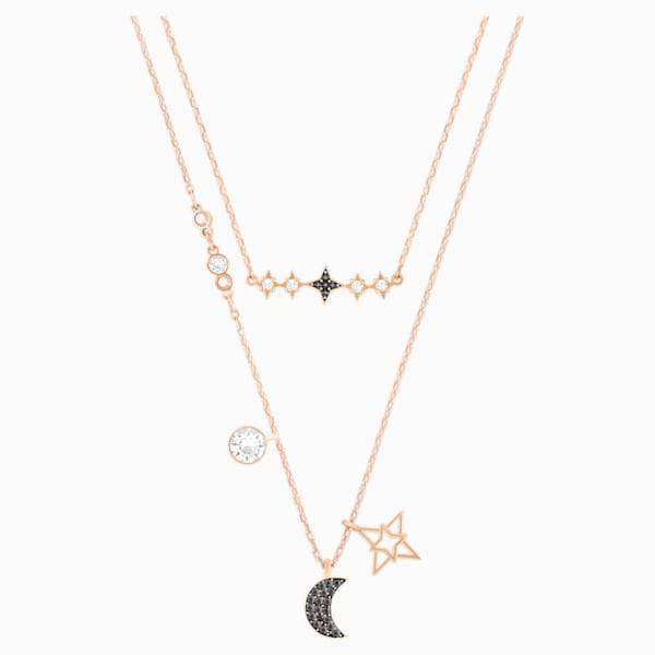 SET COLLANE SWAROVSKI SYMBOLIC MOON, MULTICOLORE, MIX DI PLACCATURE