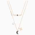 SET COLLANE SWAROVSKI SYMBOLIC MOON, MULTICOLORE, MIX DI PLACCATURE