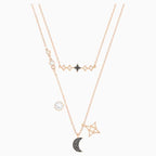 SET COLLANE SWAROVSKI SYMBOLIC MOON, MULTICOLORE, MIX DI PLACCATURE
