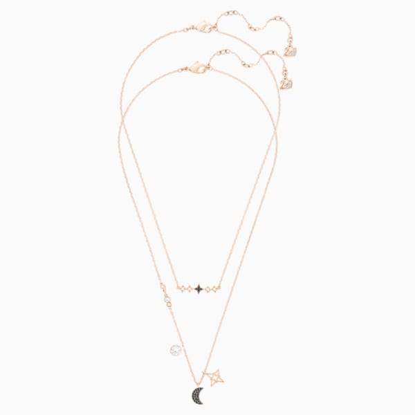 SET COLLANE SWAROVSKI SYMBOLIC MOON, MULTICOLORE, MIX DI PLACCATURE