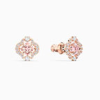 SET SWAROVSKI SPARKLING DANCE CLOVER, ROSA, PLACCATO COLOR ORO ROSA