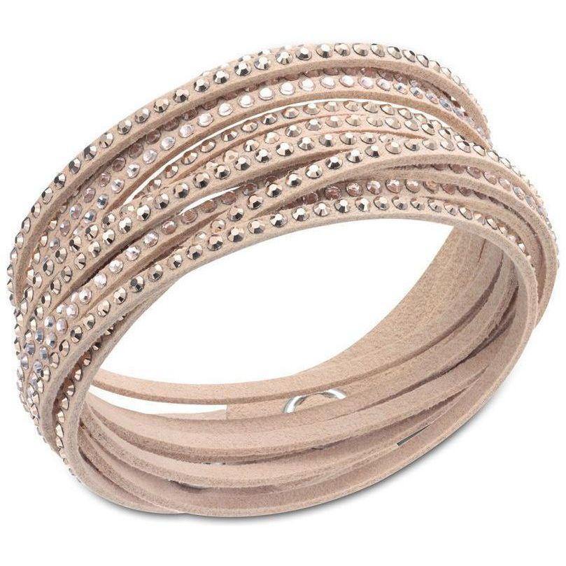 Slake Bracelet Beige crystal slim