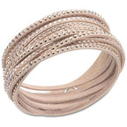 Slake Bracelet Beige crystal slim