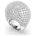 Swarovski Anello Cocktail Sublima Grande Bianco Placcato Rodio - ANELLI