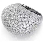 Swarovski Anello Cocktail Sublima Grande Bianco Placcato Rodio - ANELLI