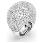 Swarovski Anello Cocktail Sublima Grande Bianco Placcato Rodio - ANELLI