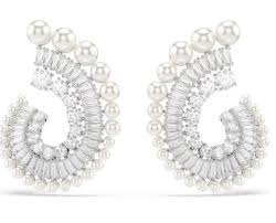 SWAROVSKI - ORECCHINI CAPSULE PE PRL WHI/RHS - ORECCHINI