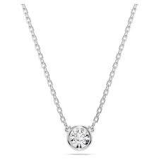 Swarovski Pendente Imber Taglio Round, Bianco, Placcato rodio