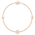 Swarovski Remix Collection Round Strand bianco, Placcato oro rosa