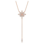 Taglio aquilone, stella, bianco, placcato tonalità oro rosa