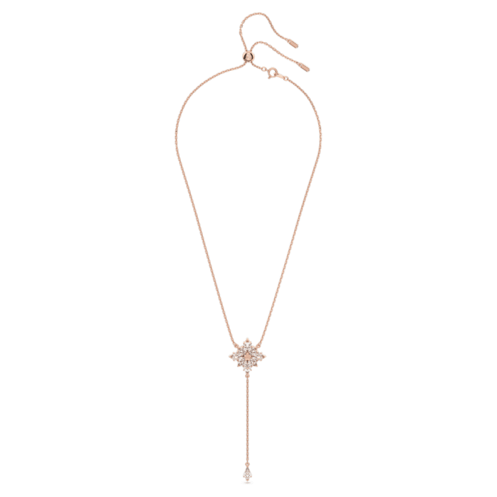 Taglio aquilone, stella, bianco, placcato tonalità oro rosa