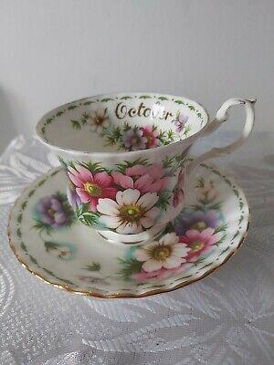 tazza da caffè di Ottobre Servizio Del Mese "Royal Albert"