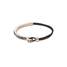 Toby Black Bracelet Rose Gold-Plated