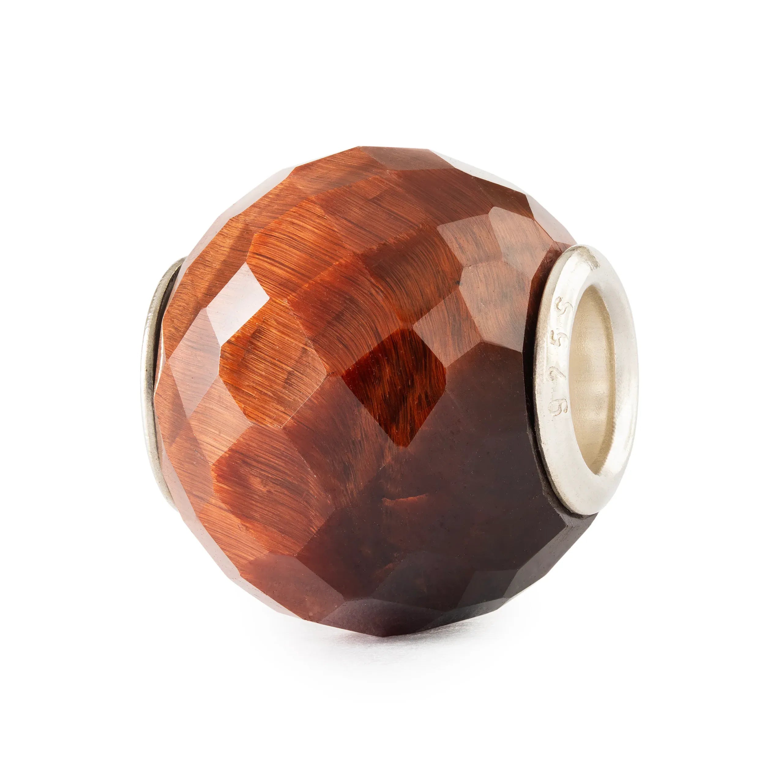 Trollbeads – Occhio di Tigre Rosso Rotondo Sfaccettato - BEADS