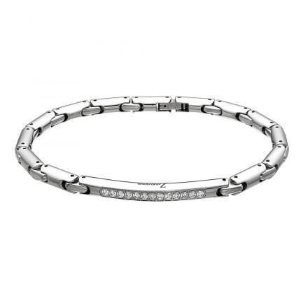 ZANCAN - BRACCIALE IN ACCIAIO E ZAFFIRI.