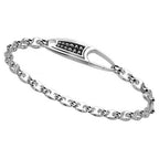 ZANCAN - BRACCIALE IN ARGENTO CON CHIUSURA GIOIELLO E PIETRE.