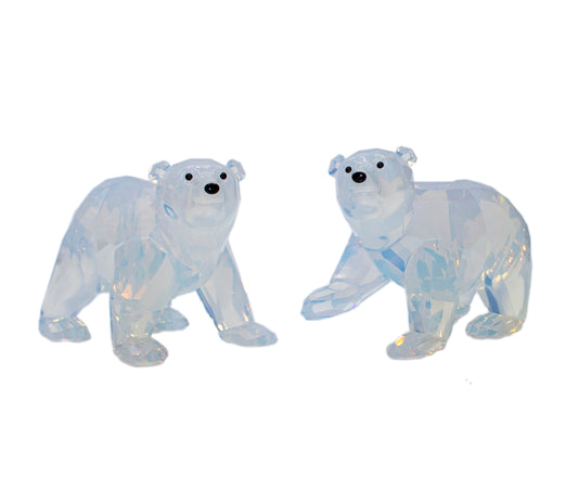 Swarovski Cuccioli di orso polare bianco opale