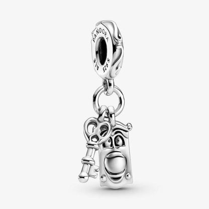 Charm Pendente Chiave e Signor Serratura Alice nel paese delle meraviglie Disney