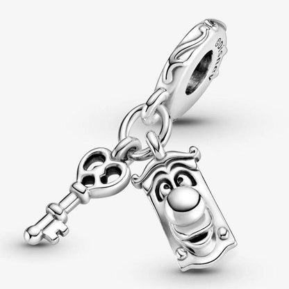 Charm Pendente Chiave e Signor Serratura Alice nel paese delle meraviglie Disney