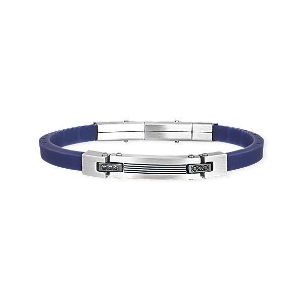 BRACCIALE 2JEWELS UOMO RUBBER BLU