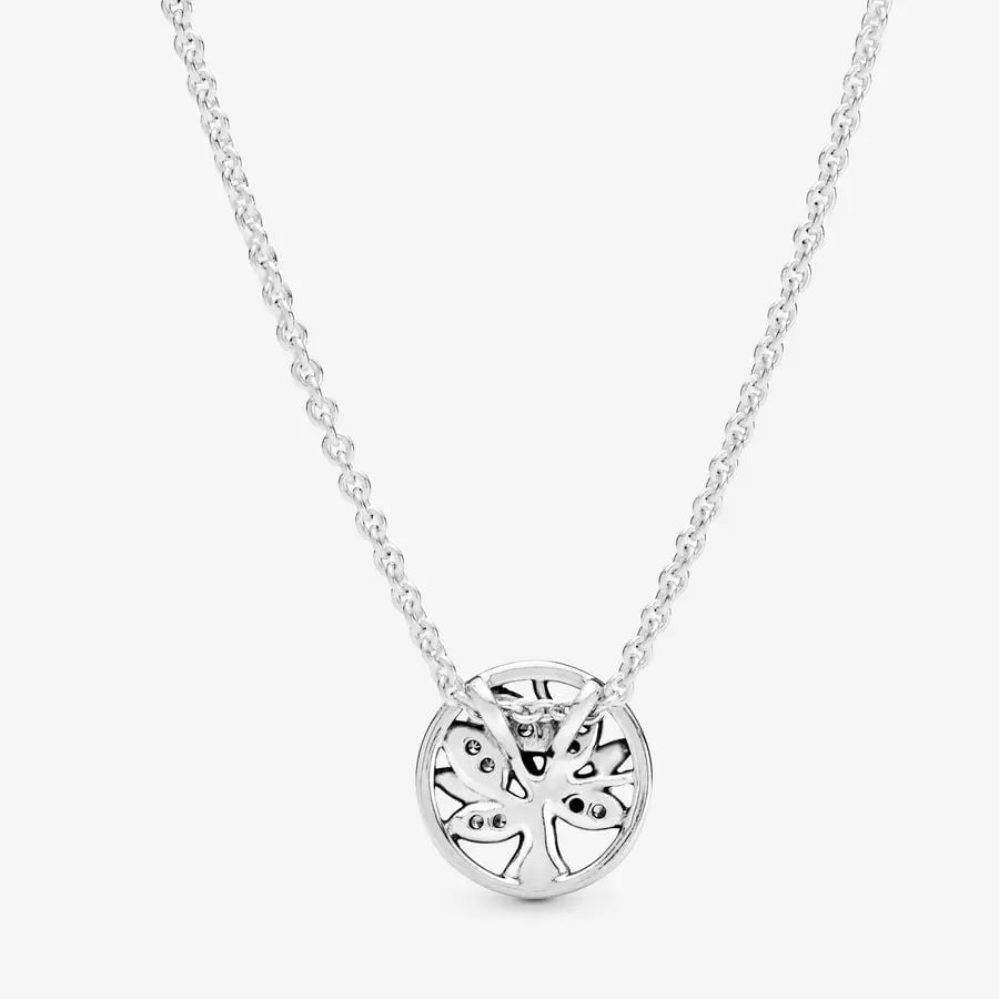 YL Tree of Life Necklace for Women 925 Sterling Silver Necklace cut  Simulated Emerald Family Tree Pendant Necklace, 18-20 Inches(45-48 CM) :  Amazon.co.uk: Fashion