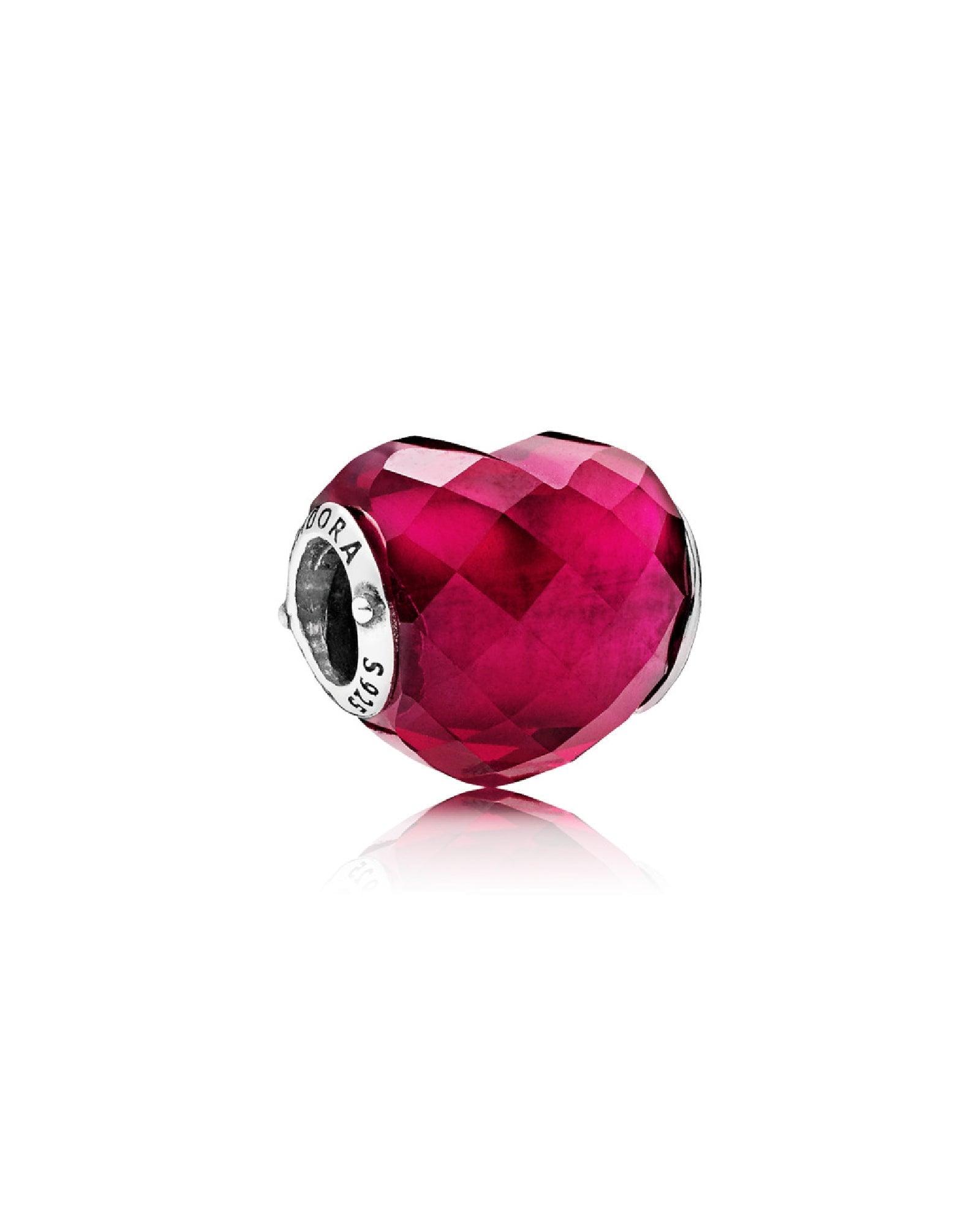 Charm Cuore fucsia