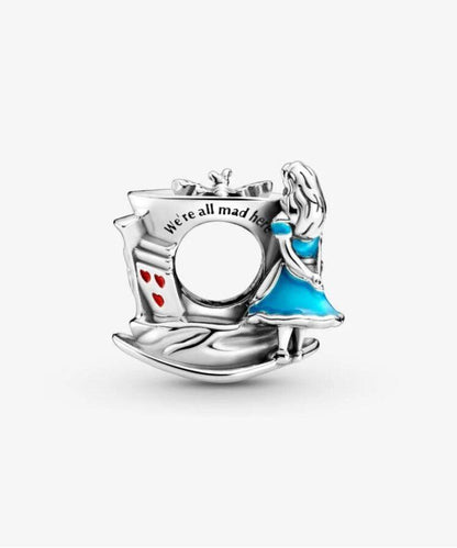 Charm Disney Alice nel Paese delle Meraviglie e Tea Party del Cappellaio Matto