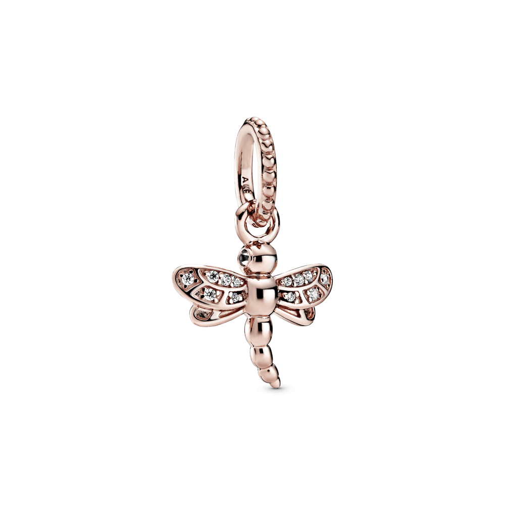 Charm Pendente Libellula Scintillante