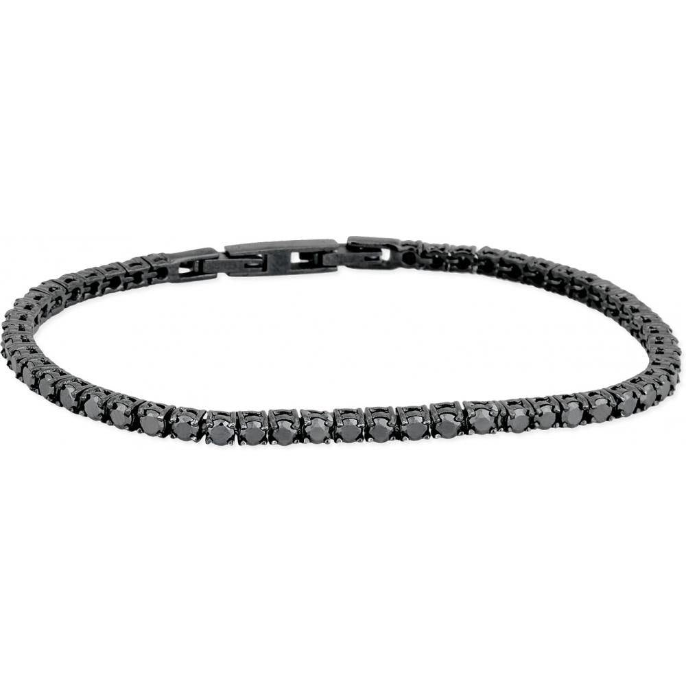 Bracciale Tennis Da Uomo Di 2Jewels Con Zirconi Neri