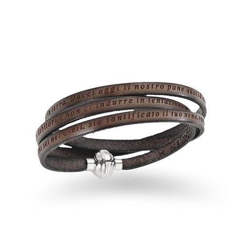 Bracciale Padre Nostro MARRONE 60