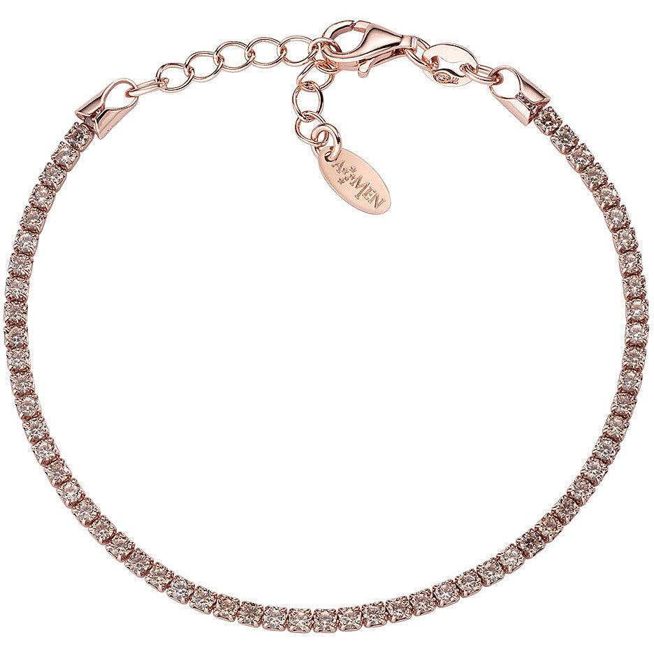 Bracciale Tennis Dorato Zirconi Bianchi ROSE E ZIRCONI BIANCHI