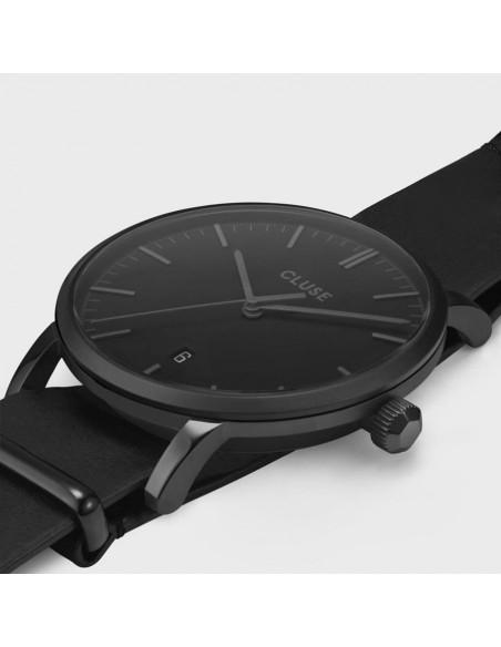 Aravis Nato Leather Full Black