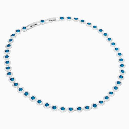 COLLANA ANGELIC, BLU, PLACCATO RODIO