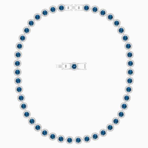 COLLANA ANGELIC, BLU, PLACCATO RODIO