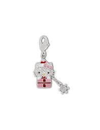 Collana Charm Hello Kitty Gift Swarovski con cordoncino