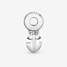 Charm Pendente Pandora con Doppio Cuore Nuora e Suocera