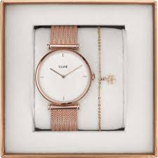 Gift Box Triomphe Mesh & Bracelet Rose Gold Colour