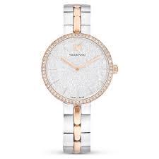 Orologio Cosmopolitan Fabbricato in Svizzera, Bracciale di metallo, Bianco, Finitura in tono oro rosa